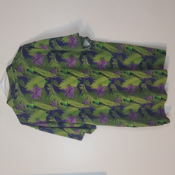 Bogey Is Life Bamboo Tropical Print Mens Golf Polo Size XL Athletic Fit Heavy - Picture 5 of 8